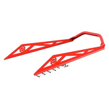 ITEK Pare-chocs Powdercoat Series Arrière pour Polaris Axys Rouge