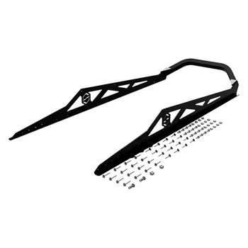 ITEK Pare-chocs Powdercoat Series Arrière pour Yamaha, pour Arctic cat Noir