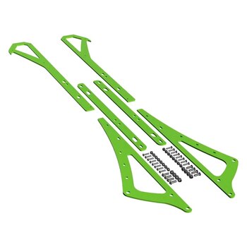 Raidisseurs de rail ITEK série Powdercoat Lime pour Polaris