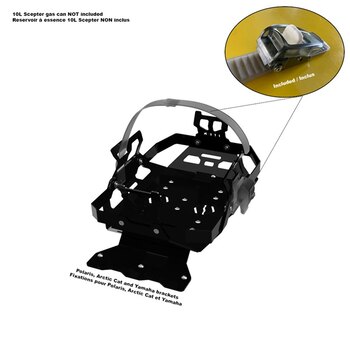 Adaptateur de support ITEK avec fente en T bleu carburant