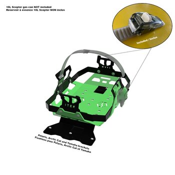 Adaptateur de support ITEK avec fente en T Orange carburant