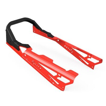 ITEK Pare-chocs Powdercoat Series Arrière pour Polaris Pro Ride Rouge