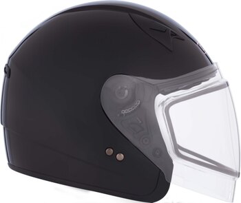 CKX VG977 Casque Ouvert, Double Bouclier Électrique Solide D'hiver S Noir