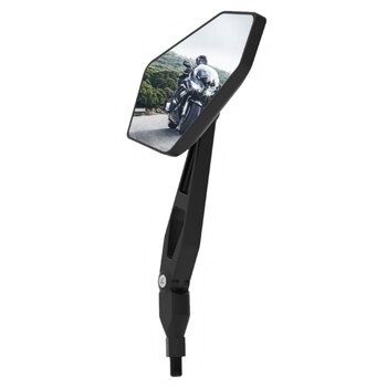 Oxford Products Diamond Mirror Bolt on Black Left