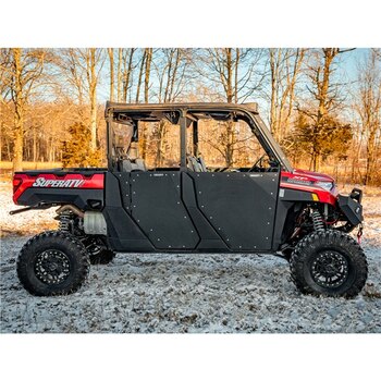 Kit de porte encadrée Seizmik pour paire de portes complètes Polaris UTV Acier noir, nylon enduit de PVC Droite et gauche