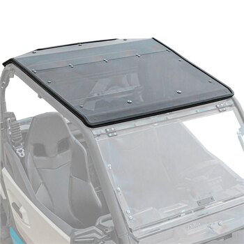 Toit de cabine Super ATV pour Polaris Construction robuste en plastique moulé de 6 mm Plastique noir