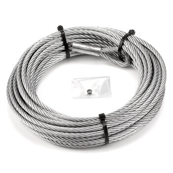 Warn Replacement Steel Rope 50' For VRX 45/Axon 45/Axon 55 1/4″