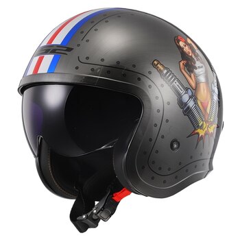 Casque Jet LS2 Verso Solid S Noir Mat