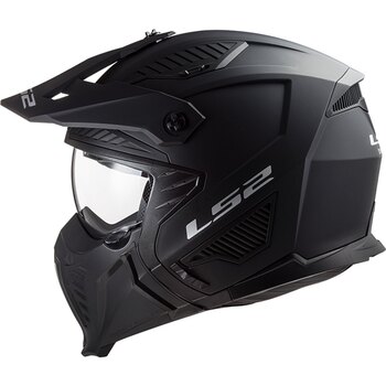 LS2 Spitfire Open Face Helmet Solid L Matte Black