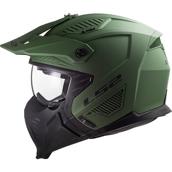 LS2 Spitfire Open Face Helmet Solid L Matte Black