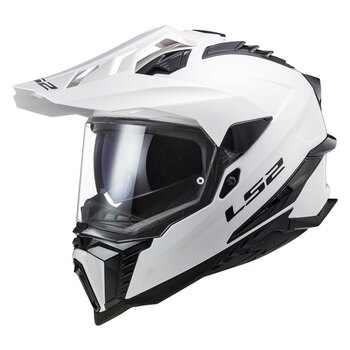 Casque tout-terrain LS2 Explorer Alter sans lunettes S Noir mat, blanc