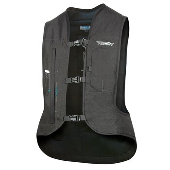 HELITE Airbag Gilet pour la Piste Hommes, Femmes L Noir