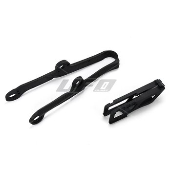 Ufo Plast Swingarm Chain Slider Black Fits Kawasaki