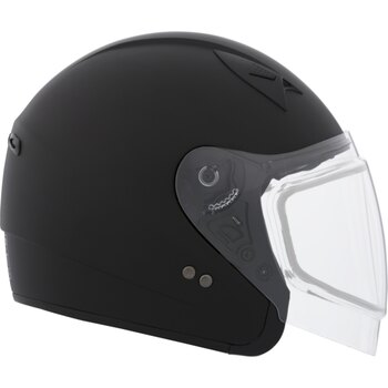 CKX Casque Ouvert VG977, Winter Solid Double Shield XS Noir Mat