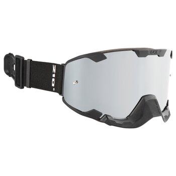 CKX Électrique 210° Masque avec ventilation contrôlée pour Backcountry Noir Mat Double, Electric Anti fog, Anti scratch