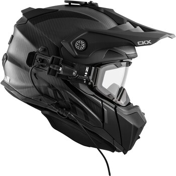 CKX Titan Air Flow Backcountry Helmet, winter Solid Included 210Â° Goggles M Matte Black