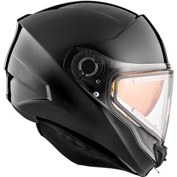 CKX Casque Intégral Mission AMS Solid Winter Électrique Double Bouclier M Noir