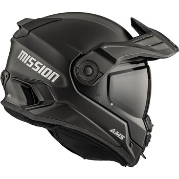 Casque intégral CKX Mission AMS Solid Winter Electric Double Shield XS Noir