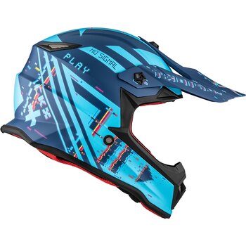 CKX Visière pour Casque TX019Y Erreur Bleu Mat