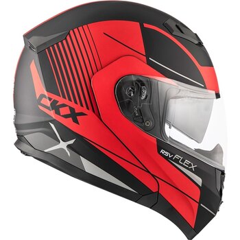 CKX Casque Modulaire Flex RSV, Summer Tempo S Rouge Mat