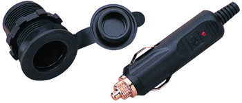 HOPKINS 12 VOLT SOCKET WITH WIRE & FUSE (55115)