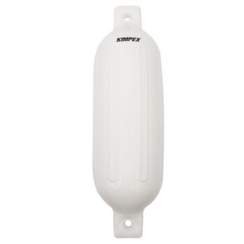 KIMPEX Inflatable Vinyl Fender Kit of 4 White 23″ 6.5″ Boat 20' to 25'