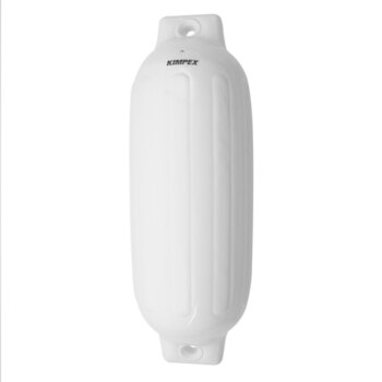 KIMPEX Inflatable Vinyl Fender Kit of 4 White 23″ 6.5″ Boat 20' to 25'