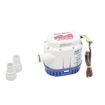 JABSCO RULE Rule Mateâ?¢ Fully Automated Bilge Pumps 2000 GPH 15 A 1 1/8â³