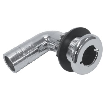 T H Marine Brite Plateâ?¢ Chrome Plated Fittings 3 1/2â³ 1 1/8â³ 90Â°