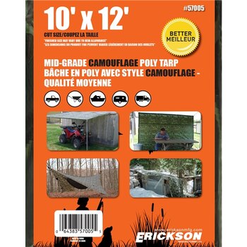 Bâches universelles ERICKSON 10' x 12' bleues