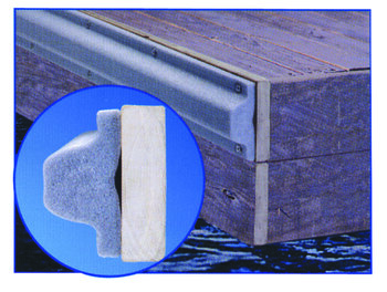 Dock Edge Single â??Pâ? Profile Dock Bumper 8' x 3 5/16â?³ x 1â?³