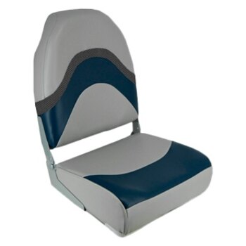 Kimpex Marine Seat 18.5'' Siège rabattable à dossier bas Gris, Bleu 2 Couleurs