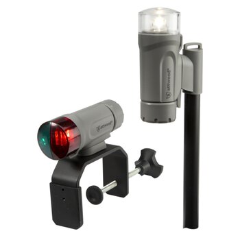 Attwood All Around Navigation Light, Horizontal Mount with 20â? Pole Navigation light Black