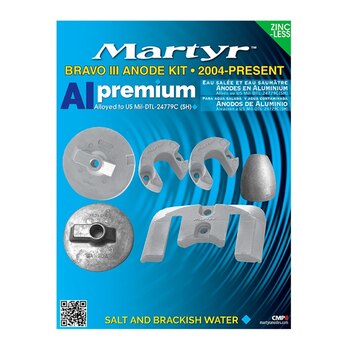 Anodes MARTYR en aluminium de qualité supérieure pour Yamaha