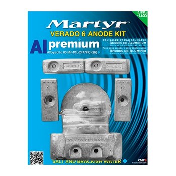 Anodes en aluminium de qualité supérieure MARTYR pour Johnson/Evinrude