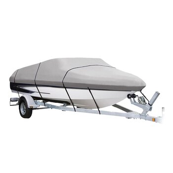 Kimpex Boat Cover, V Hull O/B Gray 16.6' x 86″