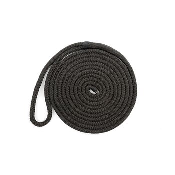 Kimpex Ligne d'ancrage double tresse 150' 3/8 ? Nylon Double Tressé Doré, Blanc