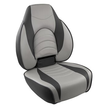 Kimpex Marine Seat 18.5'' Siège rabattable à dossier bas Gris Couleur Unie