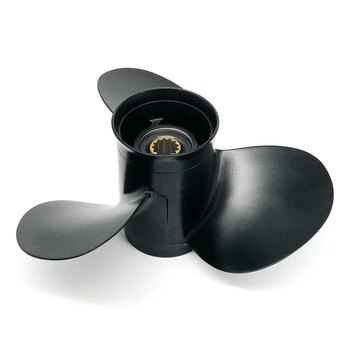 Kimpex Propeller Fits Tohatsu, Fits Nissan Aluminum 8.5″ Black 8.9″ 9.8 18 HP 14