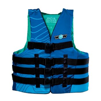 WOW VIS WAVE Adult Life Vest 2XL/3XL Blue