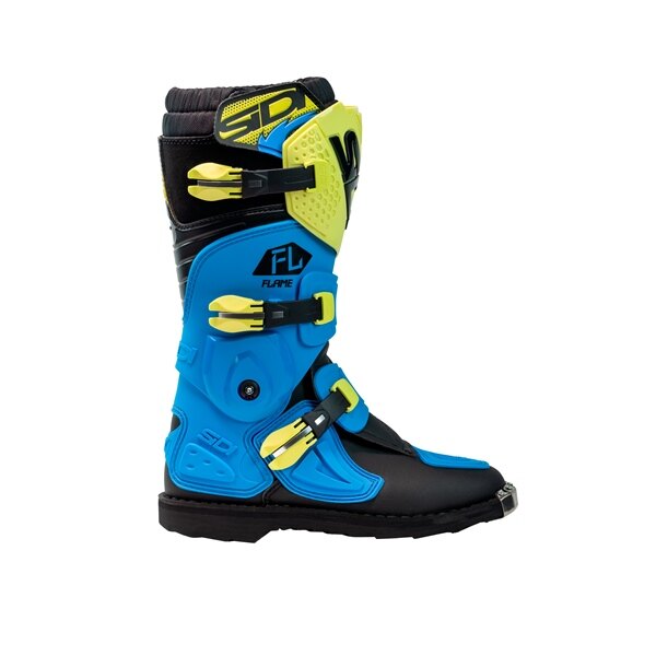 SIDI Flame boots Youth Off Road 38 Light Blue, Lime, Black