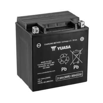 Batterie Yuasa sans entretien AGM activée en usine YIX30L PW