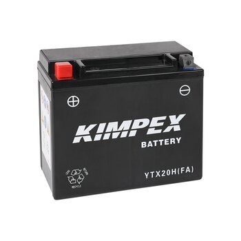 Batterie Yuasa sans entretien AGM activée en usine YTX20H