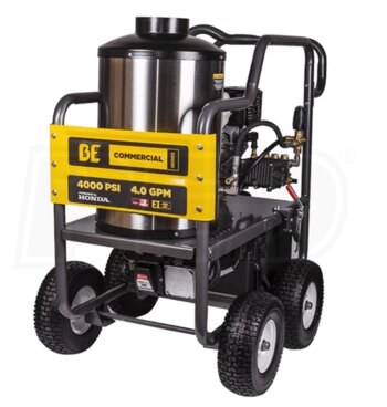 BE POWER EQUIPMENT INC HOT WATER 4000 PSI PRESSURE