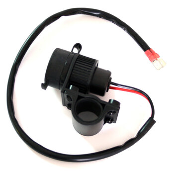 POWER SOCKET INSERT TYPE 12V 15A W/PLASTIC COVER