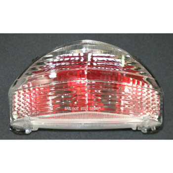 TWIN TAILLIGHT ROUND CLEAR+LED LIGHTS.
