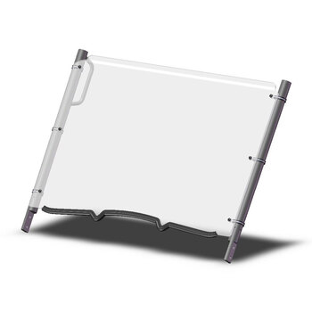 HALF FOLDING WINDSHIELD HC KAWA TERYX 750 10 13