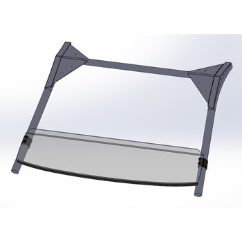 HALF FOLDING WINDSHIELD HC KAWA TERYX 750 10 13