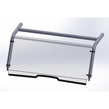 FULL WINDSHIELD HC YAMAHA WOLVERINE 16 18