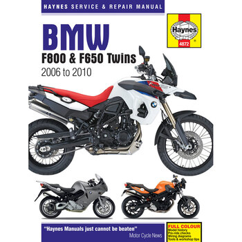 HAYNES MANUAL DELUXE BMW F650 SINGLES 94 07.